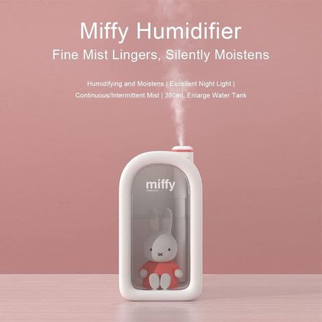 Niedlicher Mini-Ultraschall-Luftbefeuchter (380 ml) mit Nachtlicht und leisem Betrieb fürs Schlafzimmer (1/5)