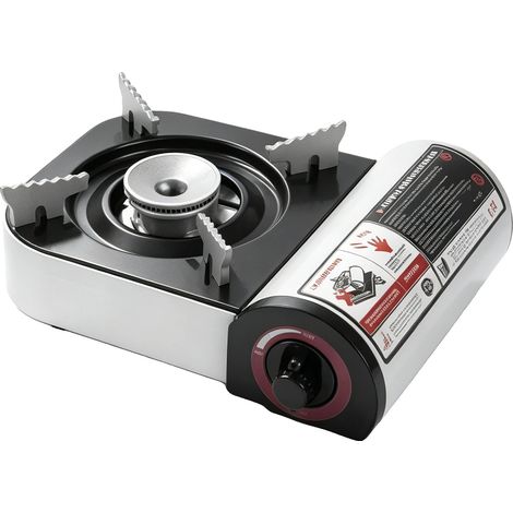 Réchaud à gaz portable, flamme réglable, étui de transport inclus, W6405 (1/2)
