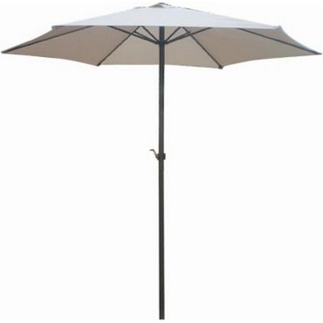 Parasol - L270 X W270 X H240 cm - Assembled - Cream