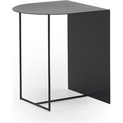 schwarzer Metall-Beistelltisch (1/5)