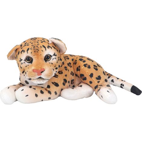 Peluche Léopard, animal de la jungle mignon et réaliste, doublure douce, pour salon ou chambre. (1/5)