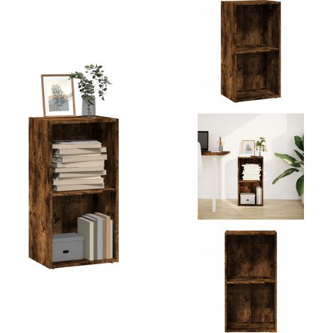 Bibliothèque chêne fumé 40x30x77 cm bois d'ingénierie - Bibliothèque - Bibliothèques - Étagère - Armoire De Rangement (1/5)