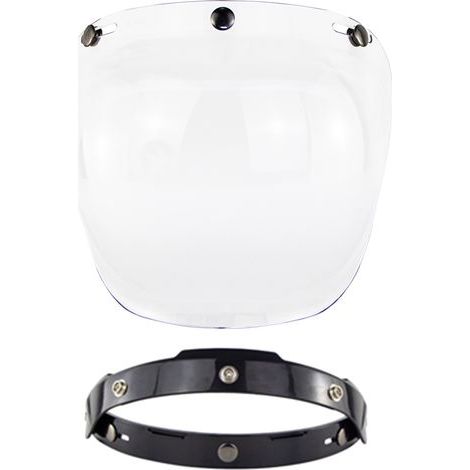 Visière de casque ouvert pour moto, accessoire de casque à bulles