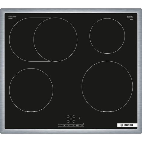 Bosch Serie  4 PIF645BB5E - Induktionskochfeld - 4 Kochfelder - Nische - Breite: 56 cm - Tiefe: 49 cm (1/5)