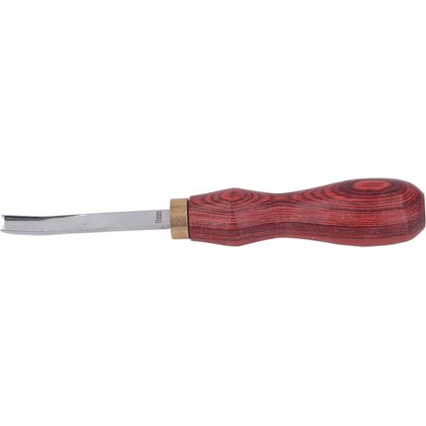 Biseauteuse à Cuir 8mm avec Manche en Bois Léger pour Biseautage des Bords, Outil Portable DIY