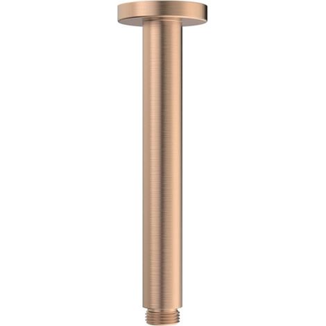 Signature Reflex Round Ceiling Mounted Shower Arm 180mm Length - Brushed Bronze