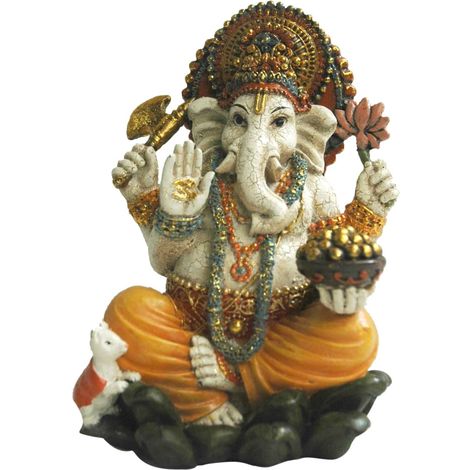 Signes Grimalt Figure di figure di Buddha Figura Ganesh Buddhas Orange 9x10x16cm 77316