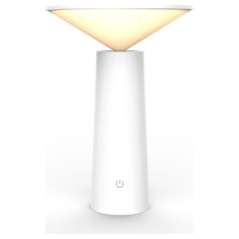Lampe de table champignon - Lampe de table - Lampe de bureau LED - Lampe de bureau LED à intensité variable - Lampe de bureau - Lampe - Éclairage d'ambiance intérieur - Lampe de chevet - Blanc - ABS b (1/5)