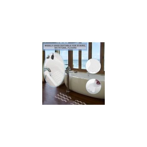 24 adesivi antiscivolo per vasca da bagno, adesivi per vasca da bagno, adesivi per doccia, impermeabili e trasparenti, per vasche da bagno, scale, pavimenti, con piccola paletta inclusa (181,3 cm) - C