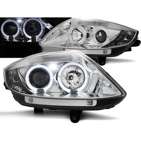 Paire de feux phares BMW Z4 E85/E86 de 2002 a 2008 angel eyes chrome-27361113 (1/2)