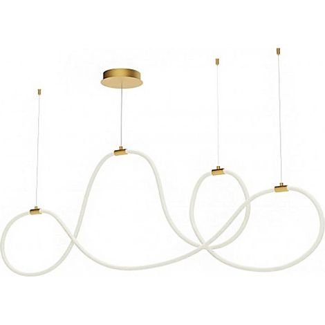 Lampadario led redo group henk 01-3556 matt gold 2700lm dimmerabile lampada soffitto moderna classica (1/5)