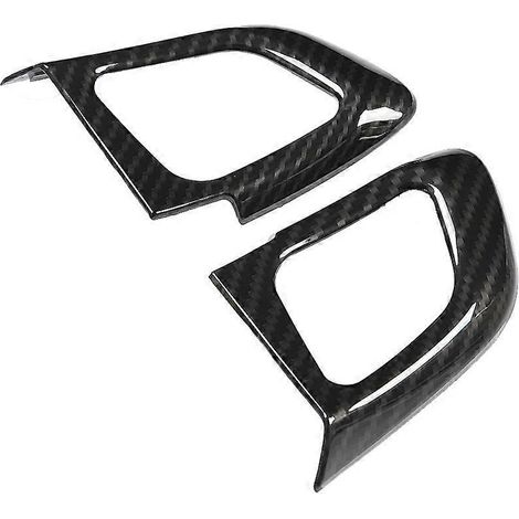 2 pièces garniture de bouton de volant gauche pour Land Rover Range Rover Evoque 2012-2017, couvercle de commande de volant en plastique noir, remplacement de pièce intérieure. (1/4)