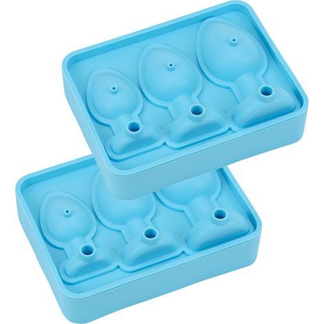 2 Bacs à glaçons en silicone, flexible et antiadhésif, empilable, pour cocktails whisky thé café (1/5)