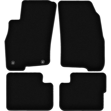 Tappetini BASIC in velluto nero per: Fiat Grande Punto hatchback (2005-2009) (1/5)