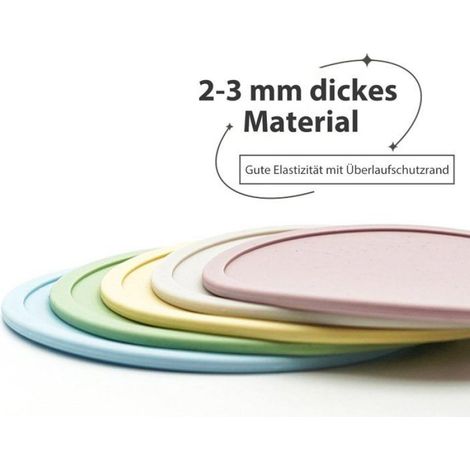 Sous-verres Ronds En Silicone, Antidérapants Résistants À La Chaleur, Lavables, 5 Couleurs, Pour Maison Bureau Bar Café (1/4)