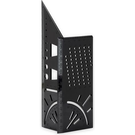 SINTRON Tools Équerre à Onglets 3D 207910, plastique, noir