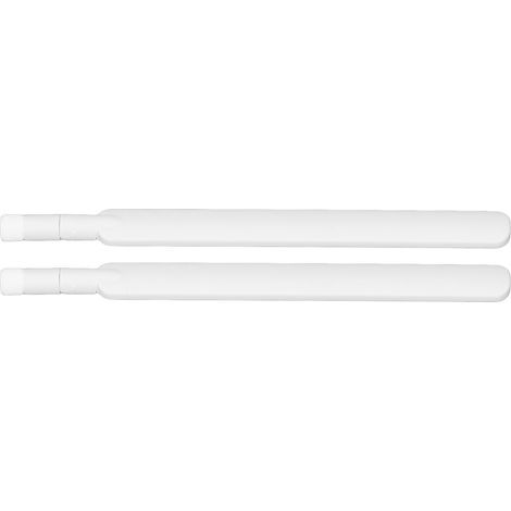Antenne 4G LTE omnidirectionnelle lot de 2, gain élevé, transmission de données, connecteur SMA mâle, pliable, bâtonnet adhésif, blanche (1/5)