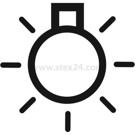 Georg Schlegel Bezeichnungsschild Grafik-Symbol Beleuchtung weiß - 1 Stück