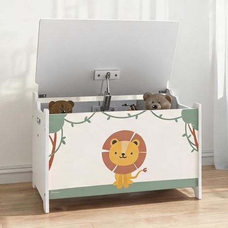Coffre de rangement enfant 53 L en MDF 60 x 37 x 39 cm (1/5)