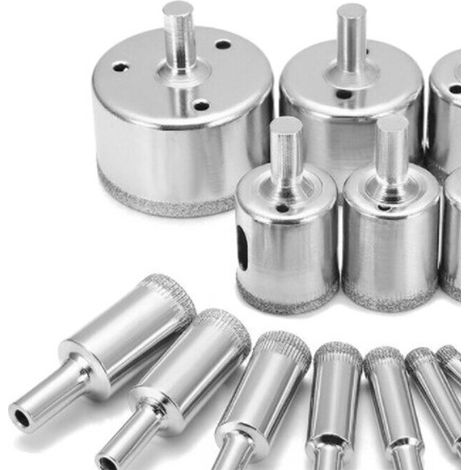 15-teiliges Diamantbohrer-Set, praktisches Schnellbohrer-Set für Glas, Marmor, Granit, Stein und Keramik, 315 g (1/5)