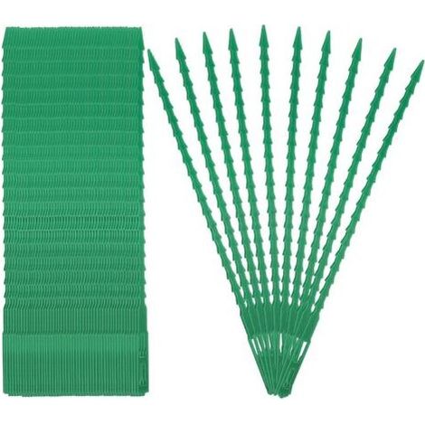 HOXILEELEO - Lotto di 300 elementi di fissaggio per le piante, 17 cm – PE di Plastica flessibile e riutilizzabile – Per il collegamento di ortaggi e viti per il traliccio (1/5)