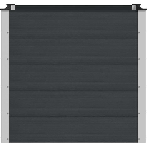 Maison Exclusive - Hochbeet Schwarz 100 x 100 x 91 cm