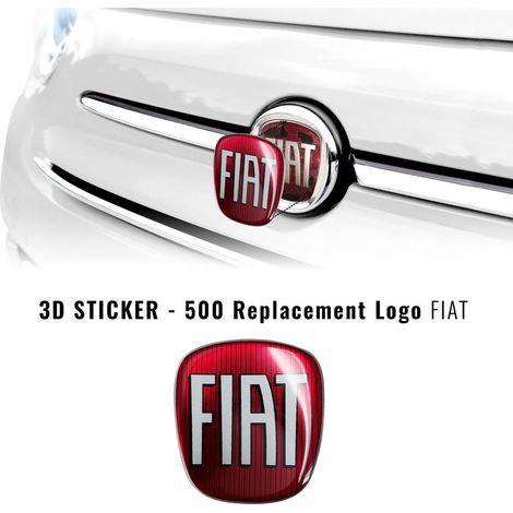 Adesivo Fiat 3D Ricambio Logo per 500 - Colore: COLOR - Confezione: SINGOLO