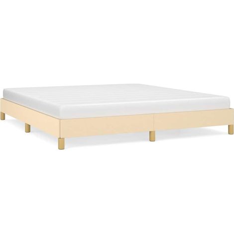 Maison Exclusive - Giroletto senza Materasso Crema 180x200 cm in Tessuto (1/5)