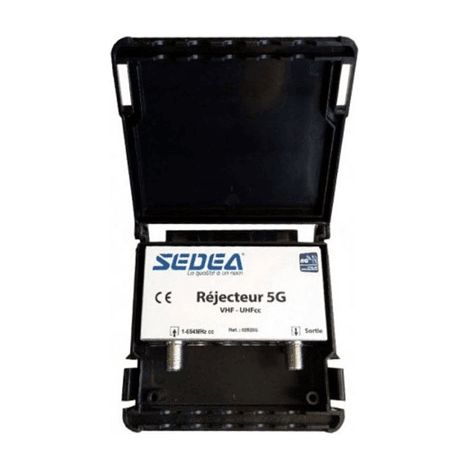 FILTRE 5G 0-694MHZ , REJECTION 698-706-714MHZ POUR TV AUDIO TELEPHONIE SEDEA - 029205