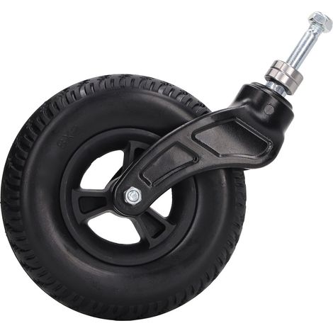 Ortviai Roulettes Avant pour Fauteuil Roulant 8 pouces – Roue Pleine en PU, Universelle, Haute Résistance et Amortie