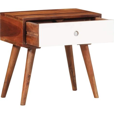 Table d'appoint，Table basse，Table de Salon 45x30x45 cm bois massif d'acacia CFW80848 (1/5)