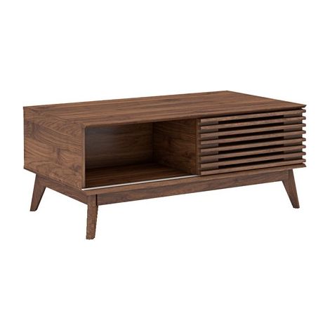 Coffee Table - MFC/MDF - L60 x W106 x H44.5 cm - Dark Columbian Walnut