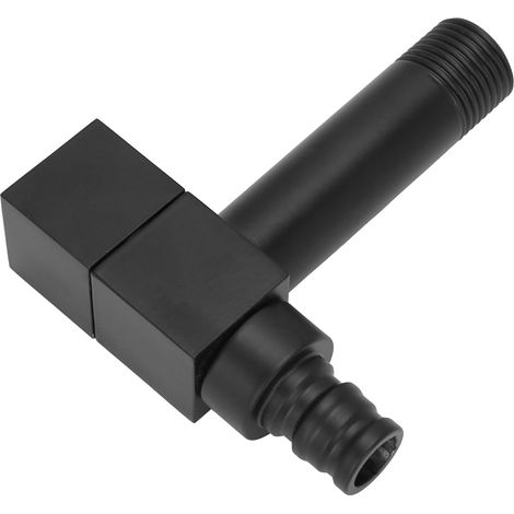 Robinet d'eau carré G1/2 en cuivre pur pour machine à laver, raccord plomberie froid