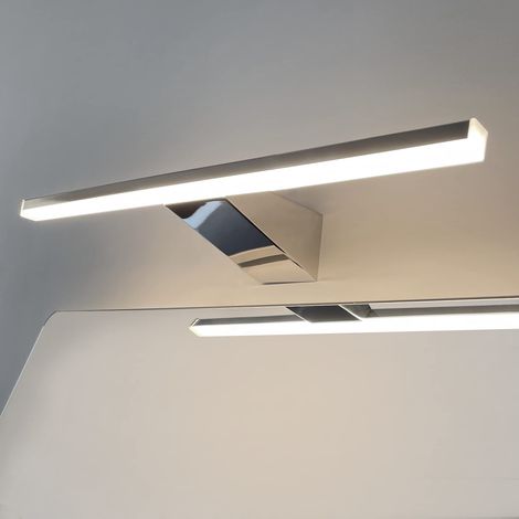 DILUMEN Applique Bagno Specchio Moderno, Acciaio Inossidabile, 40 cm, Luce Specchio Bagno 10 W 800 lm, Bianco Neutro 4000 K, Stile Minimalista IP44 Impermeabile(40cm - 4000K) (1/5)