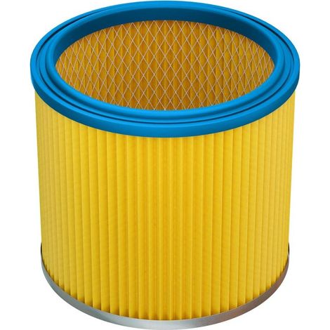1x filtre plissé compatible avec Lavor Ashley 100 300 aspirateur - bleu / jaune (1/4)