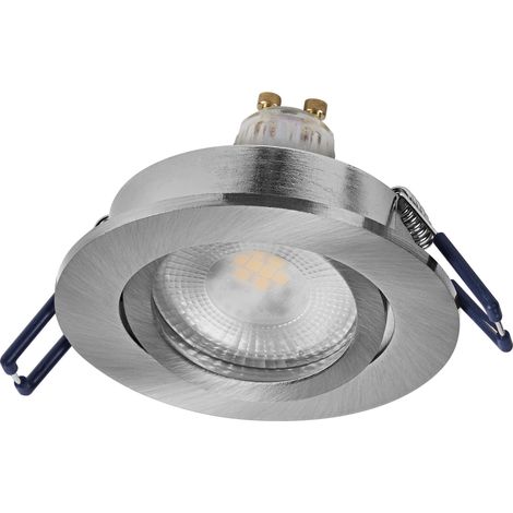 OSRAM HOMELIGHTING 4058075853492 Spot de plafond, Plafonnier à spot LED GU10 satin-nickel (1/4)