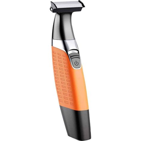 Tondeuse à barbe pour hommes, rasoir étanche, épilateur (orange) (1/3)