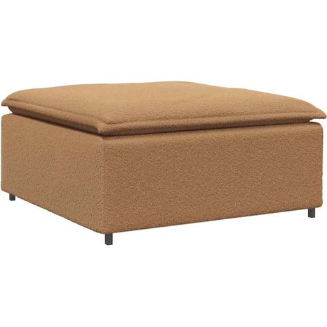vidaXL Modulo Poggiapiedi Divano Modulare Beige 100x100x48 cm (1/5)