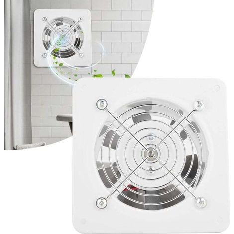25W 220V Extracteur d'Air Blanc, 140m³/H Ventilateur Montage Mural Haute Puissance et Silencieux, Ventilateur d'Extraction Mural pour Maison, Salle de Bain, Cuisine, Garage