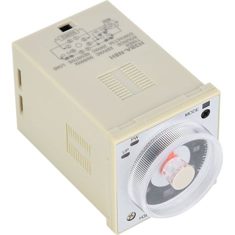 Relais temporisé multifonctionnel haute précision à 8 broches, durée de 1,2 s à 300 h, 220 V CA / 24 V CC / 220 V CA (1/5)