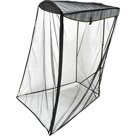 Filet de protection contre les mouches pour chaise à baldaquin pour camping, randonnée, terrasse, extérieur, léger, pliable, taille unique, noir, 130 x 70 x 128 cm, équipement de voyage (1/5)