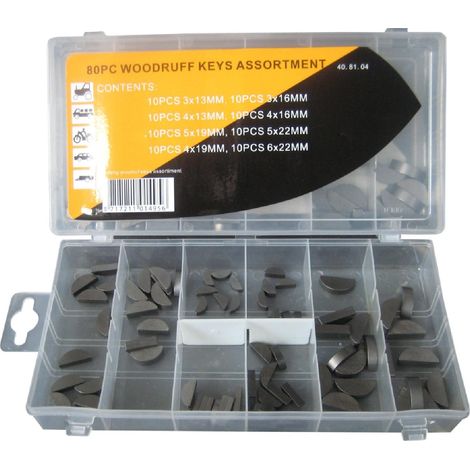 Assortissement Clavettes Allumage Demie Lune -80 Pieces-