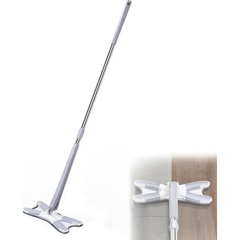 X-Shape Microfiber Mop for Floor Cleaning Lazy Hand Wash Butterfly Mop 360° Rotating Floor Mop for Wet& Dry (1/5)