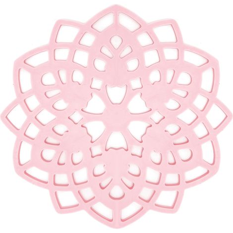 Sous-verre isolant rose anti-chaleur pour table, protection bol et casserole, accessoire cuisine (1/5)