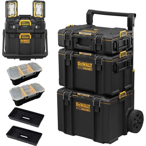 Dewalt Toughsystem 2 DS450 Rolling Mobile Tool Storage Box Trolley + LED Light (1/5)