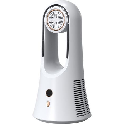 Personal desktop air conditioner, silent USB desk fan, white, small cooling device (1/5)