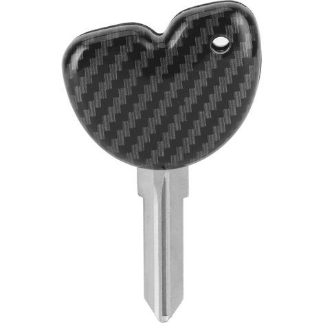 Clé de démarrage moto à lame vierge, étui style fibre de carbone, compatible Vespa Piaggio 3VTE Fly 125 250 300 (1/5)
