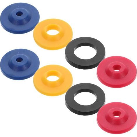 Kit de 8 Limiteurs de Débit d'eau en Silicone Étanches 4 Tailles Variées Joints pour Pommeau et Tuyau Pression pour Économie d'eau Accessoire Pratique et Solide (1/5)