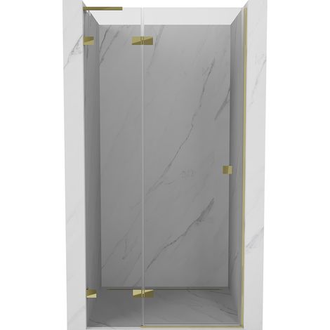 Mexen Lunar L Duschdrehtür links 75 cm, transparent, gold - 834L-075-000-50-00-L (1/5)