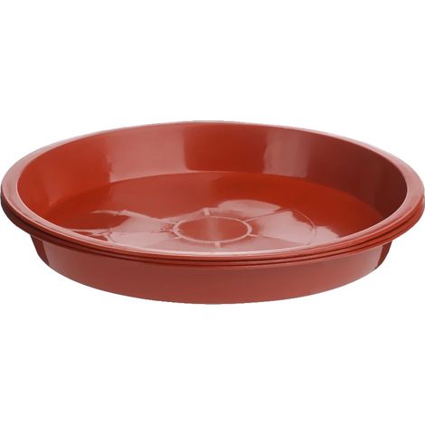 Plato para maceta, diseño duradero, características de ahorro de agua, rojo, 25 cm (10 pulgadas) (1/2)